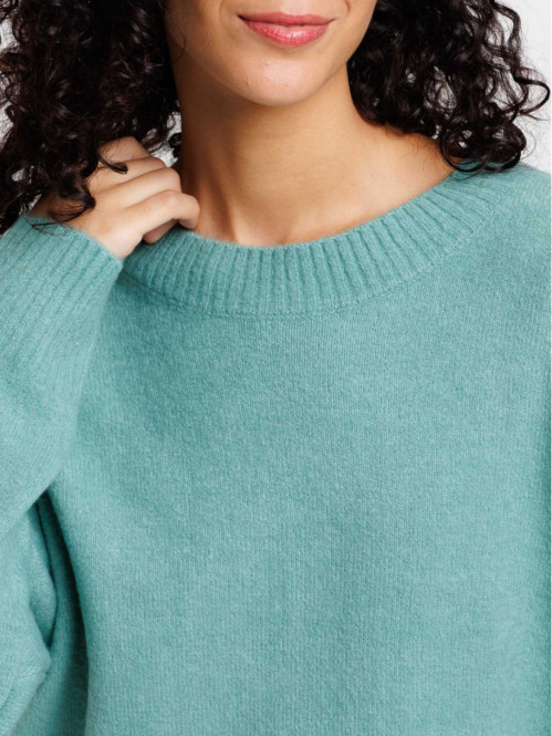 Pull basique col rond vert...