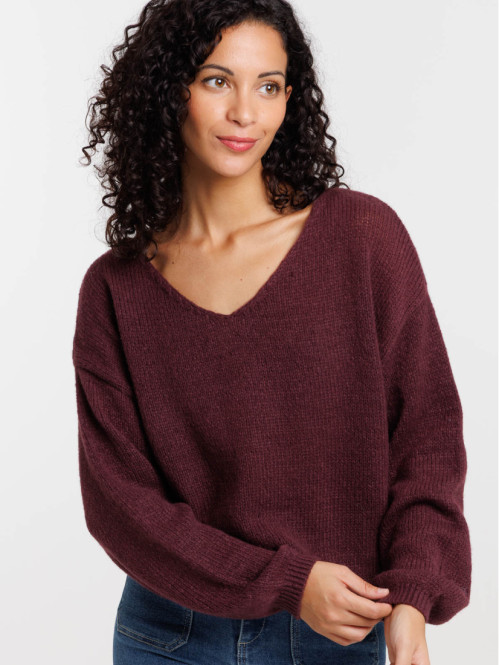Pull basique col V dark...