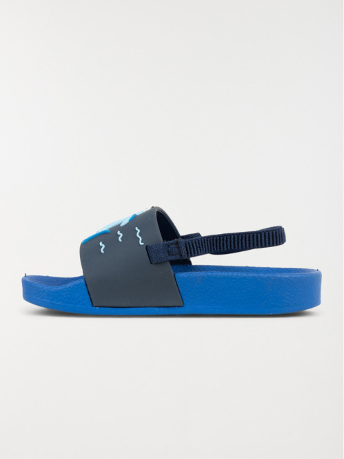 Claquette requin navy...