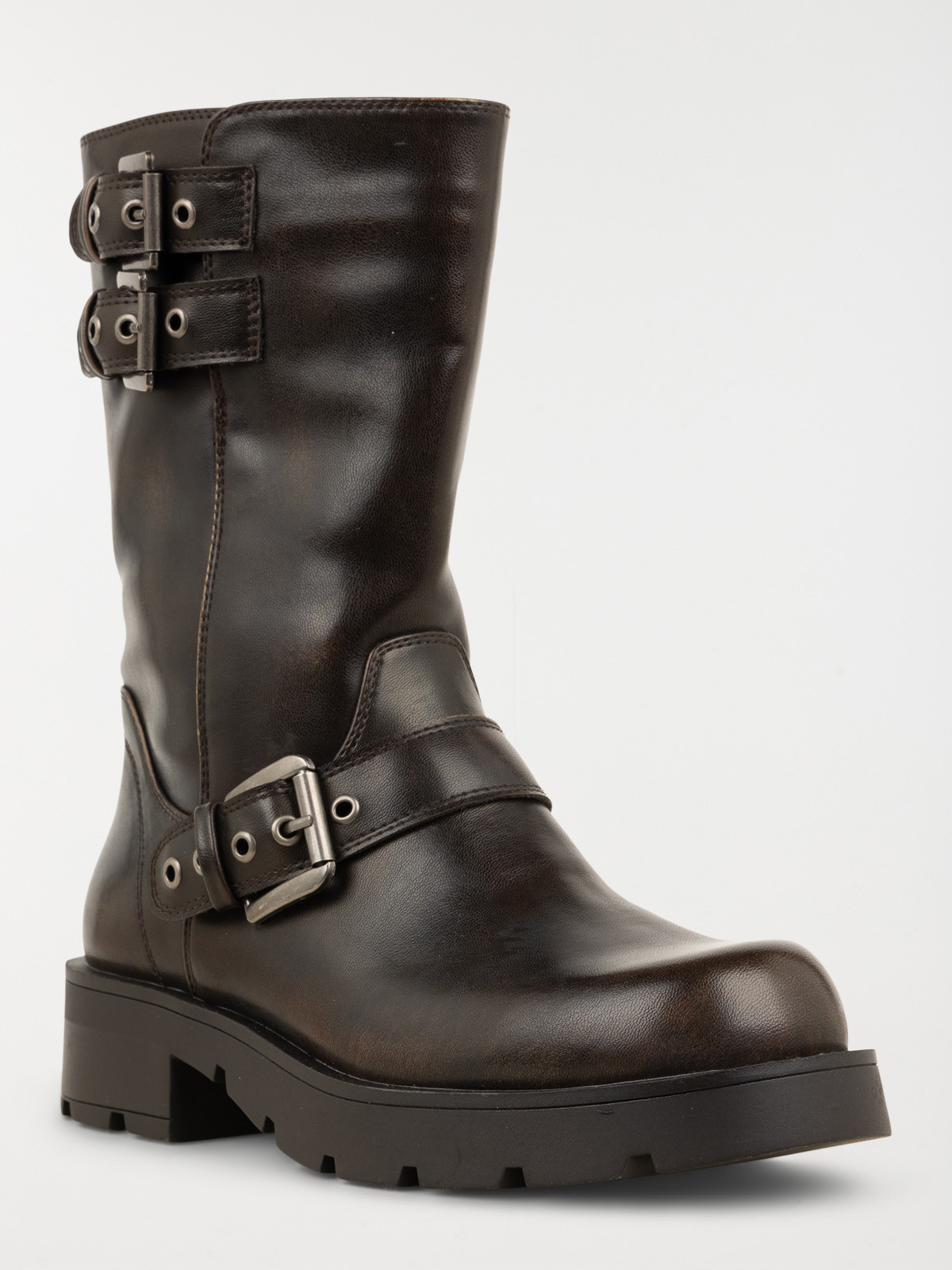 Bottines zippées plates femme (36-41)