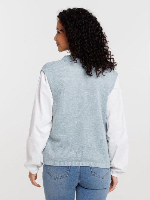 Gilet sans manches bleu...