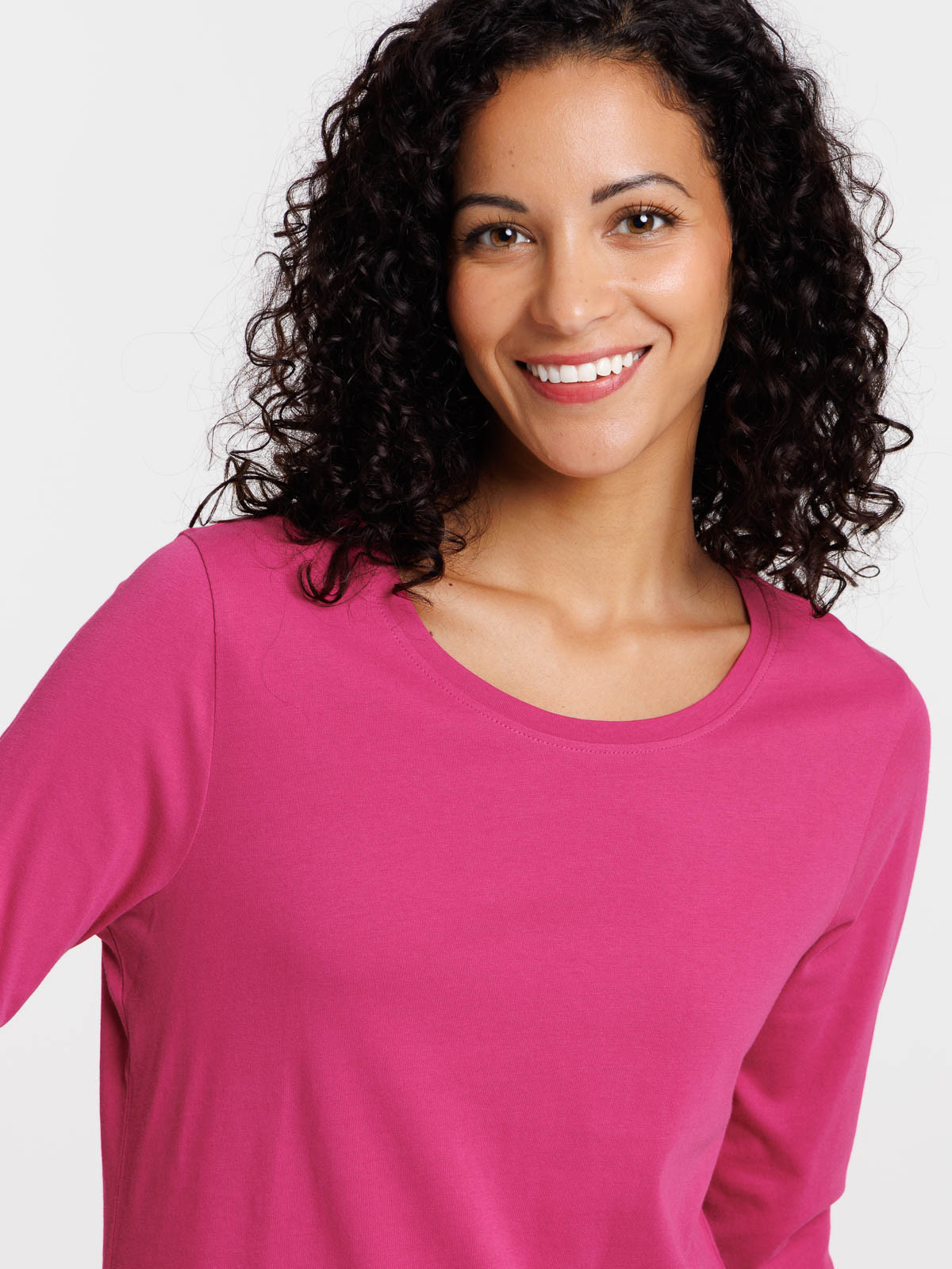 Tee-shirt coloris fushia femme