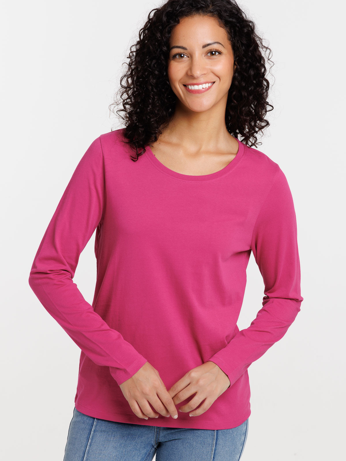 Tee-shirt coloris fushia femme