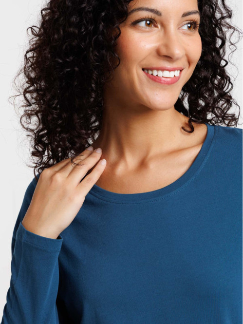 Tee-shirt coloris bleu gipsy femme Tee-shirt coloris bleu gipsy femme