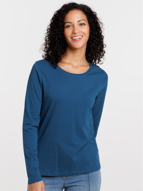 Tee-shirt coloris bleu gipsy femme Tee-shirt coloris bleu gipsy femme