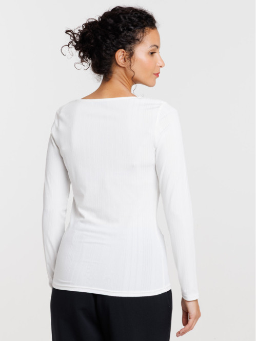 T-shirt col rond bijou...