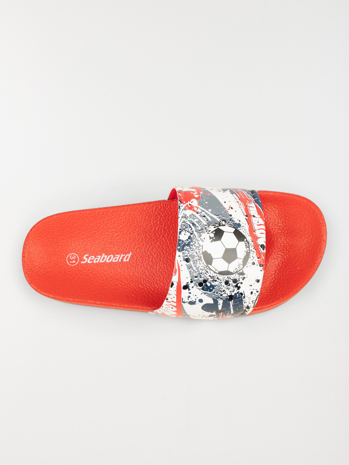 Claquette garçon football rouge (24-30) Claquette garçon football rouge (24-30)