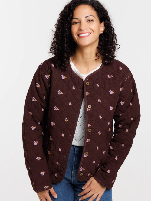 Veste velours matelassée...