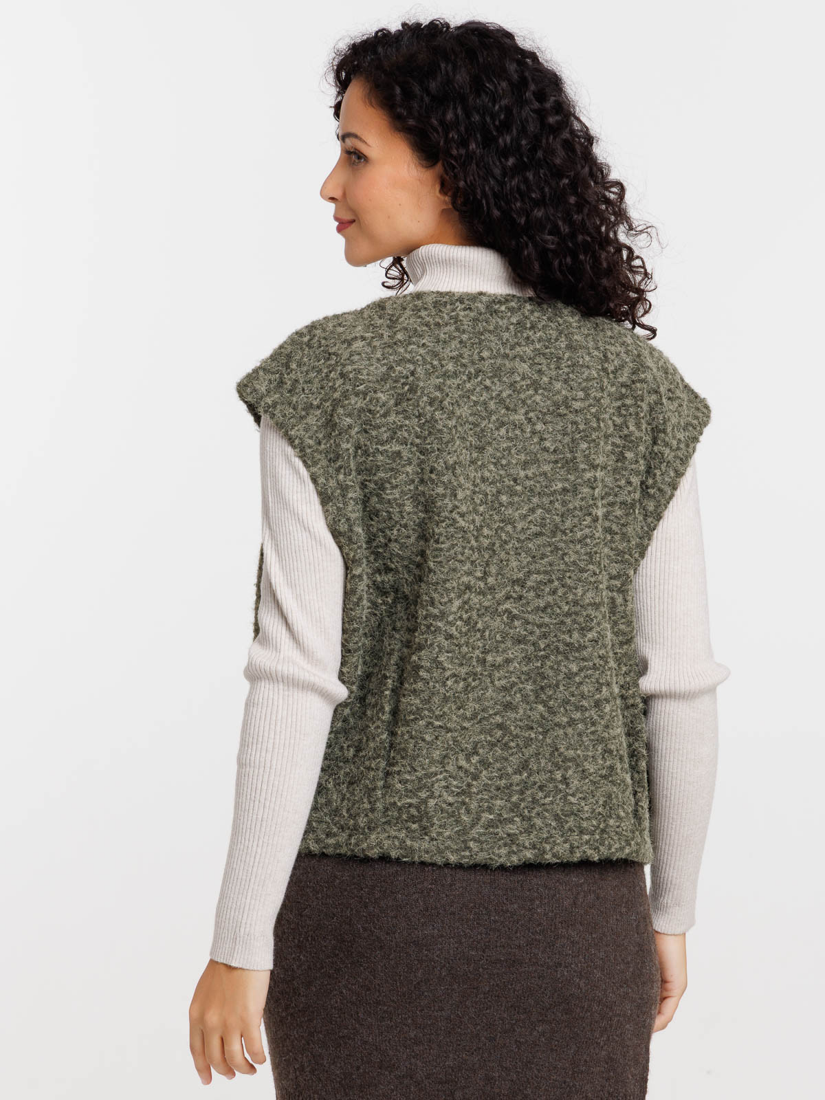 Veste sans manches smokey olive femme Veste sans manches smokey olive femme