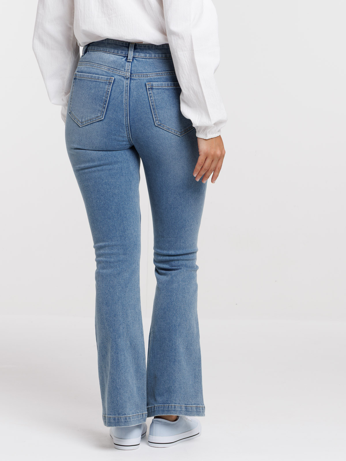 Jean flare double stone femme Jean flare double stone femme