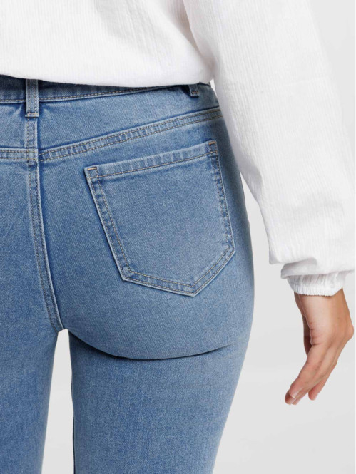 Jean flare double stone femme