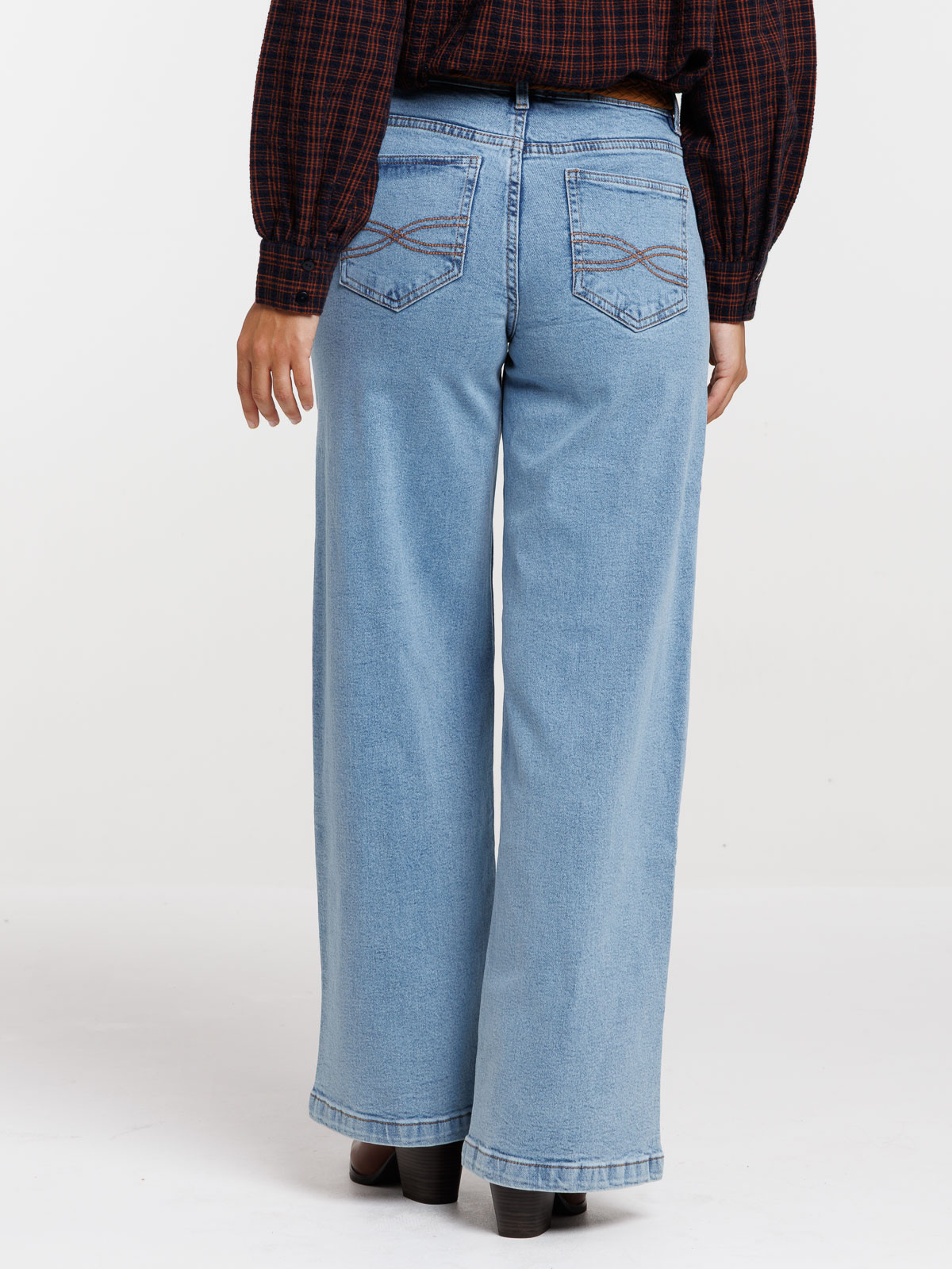 Jean wide leg double stone femme Jean wide leg double stone femme