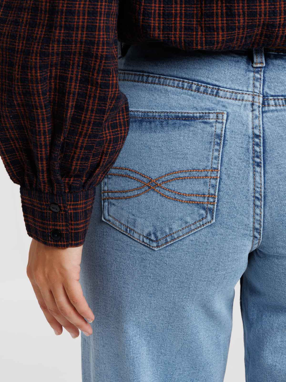 Jean wide leg double stone femme Jean wide leg double stone femme
