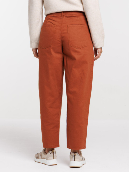 Pantalon boutonné en coton...