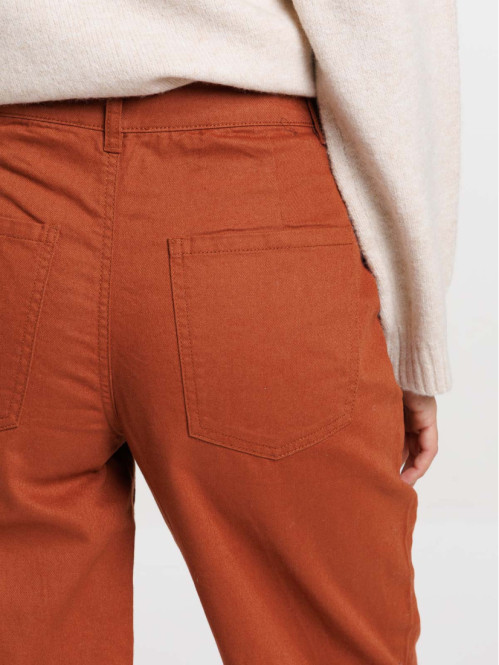 Pantalon boutonné en coton...