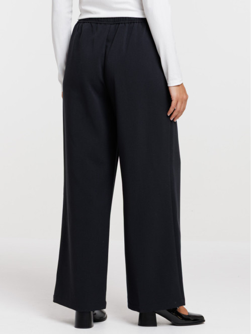 Pantalon large fluide noir...
