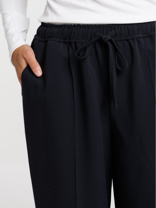 Pantalon large fluide noir...