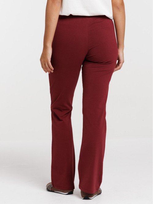 Pantalon sport basique évasé femme