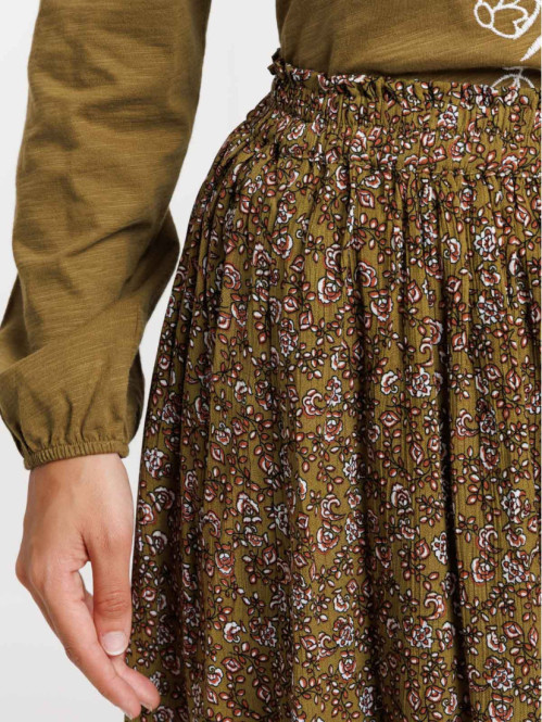 Jupe courte fleurie femme