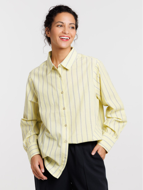 Chemise rayée femme