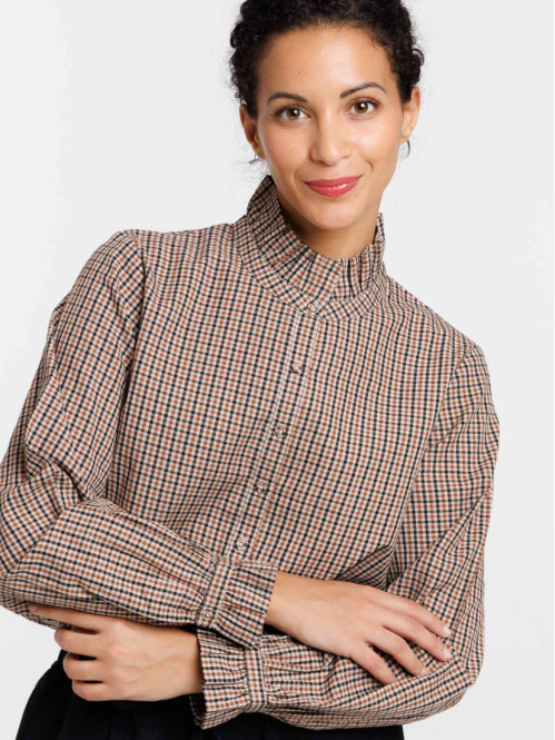 Chemise à carreaux femme