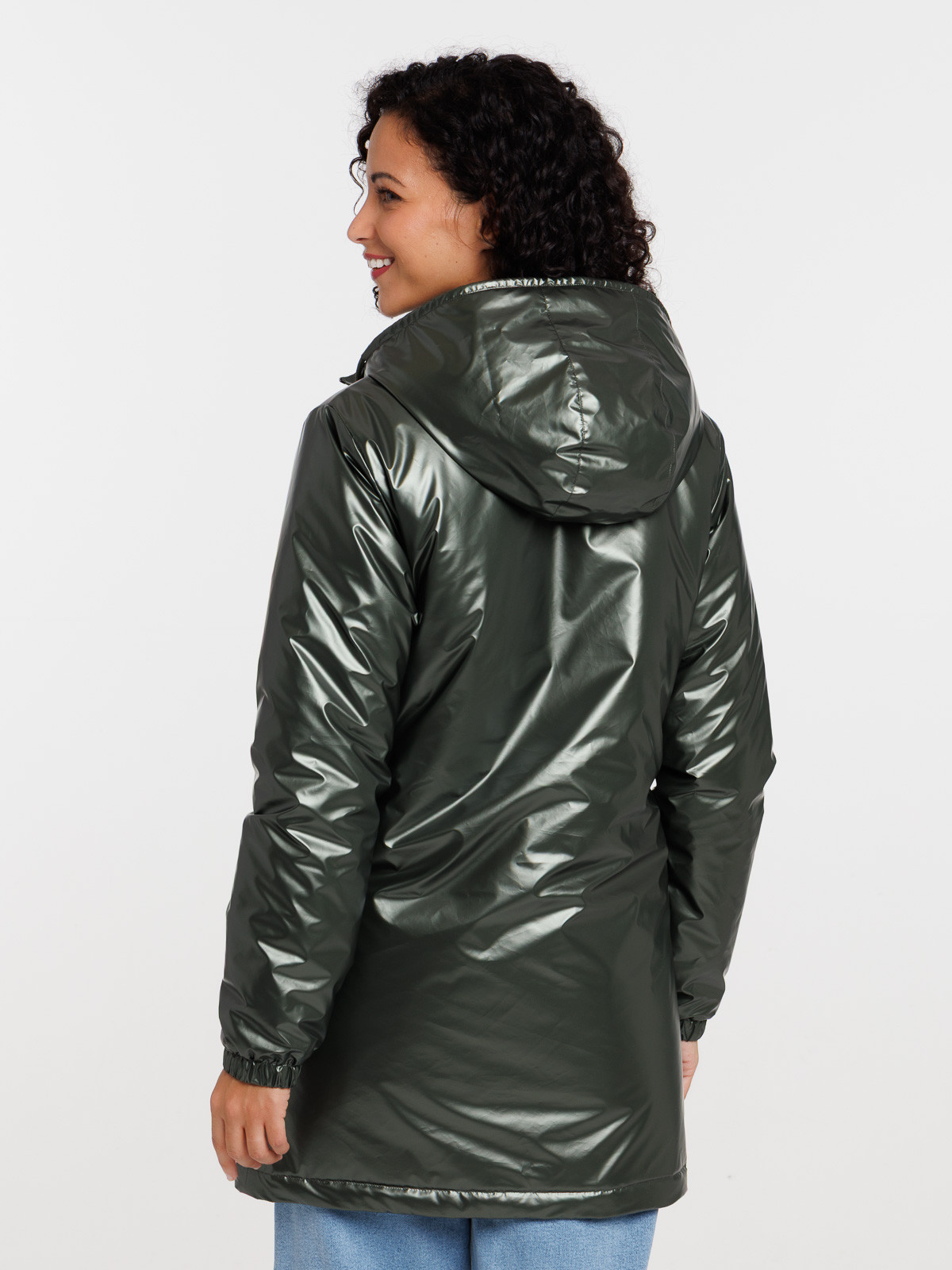 Parka capuche effet métal femme Parka capuche effet métal femme