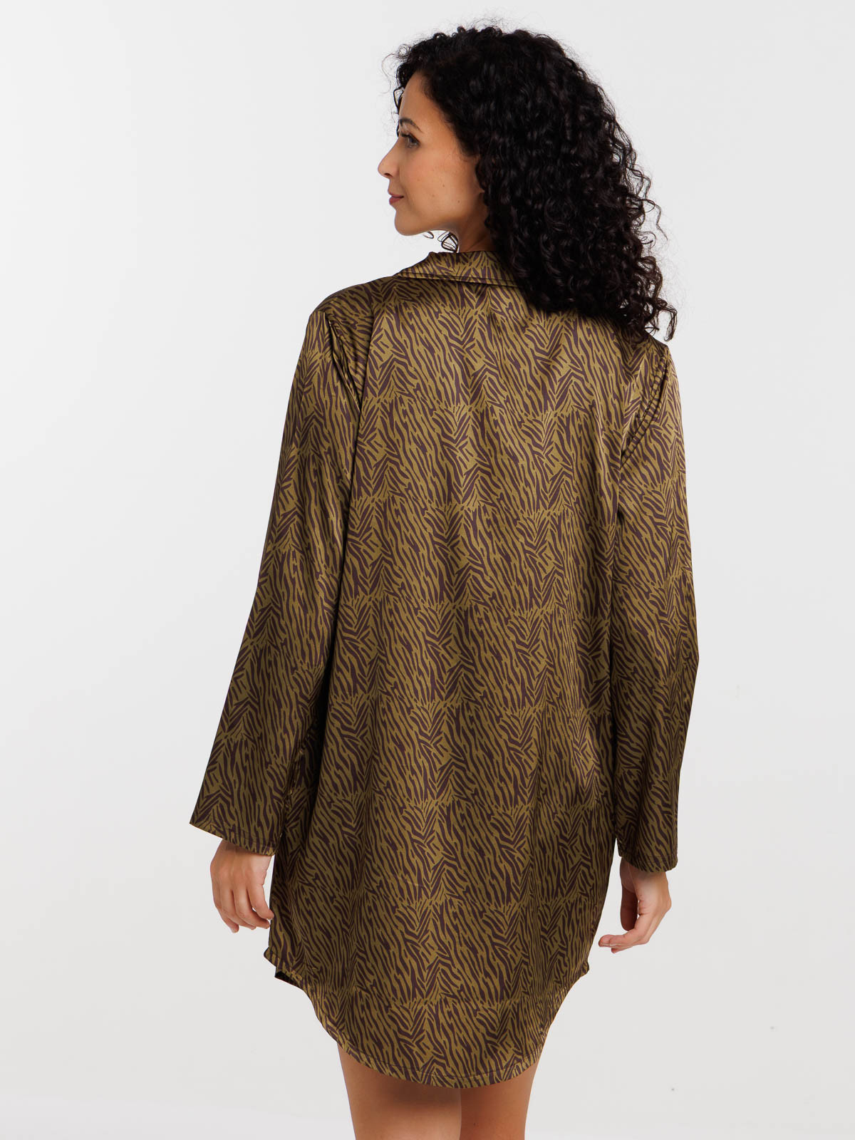 Chemise de nuit motif zébré femme