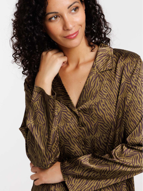 Chemise de nuit motif zébré...