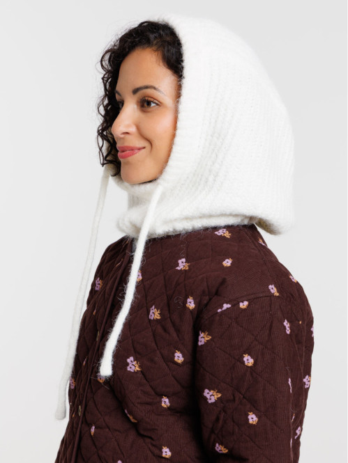Cagoule écru femme