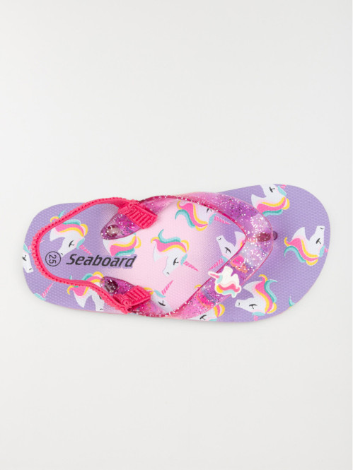 Tong licorne rose fille...