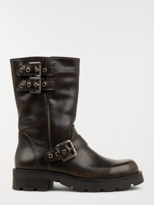 Bottines zippées plates...