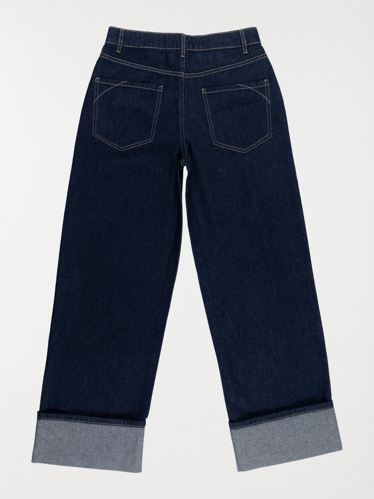 Jean revers brut baggy fille (XXS/M) Jean revers brut baggy fille (XXS/M)