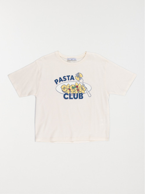 Tee-shirt pasta club fille...