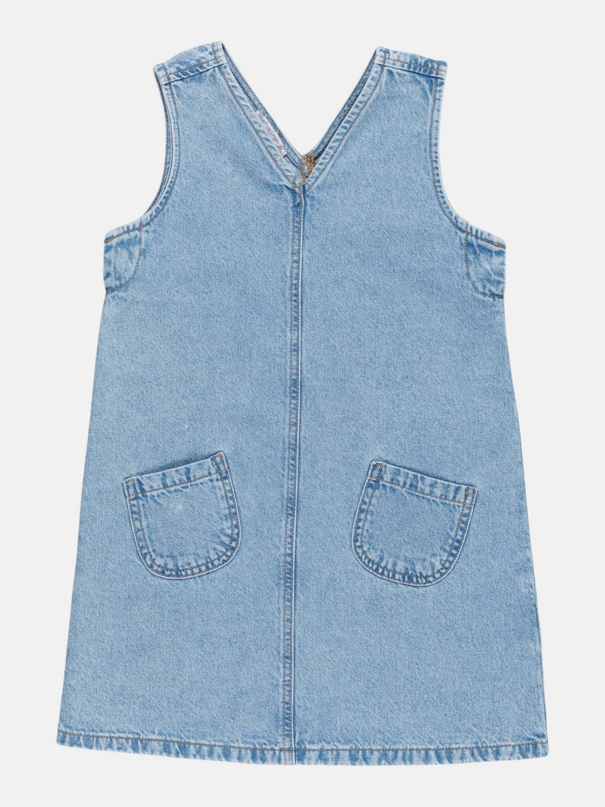 Robe chasuble double stone fille (3-12A) Robe chasuble double stone fille (3-12A)