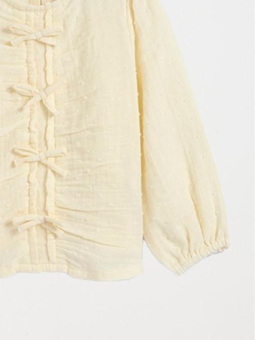 Blouse noeuds plumetis file...
