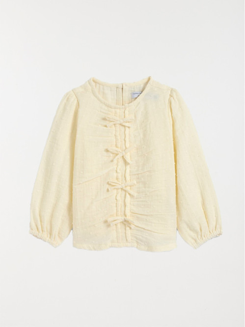 Blouse noeuds plumetis file...