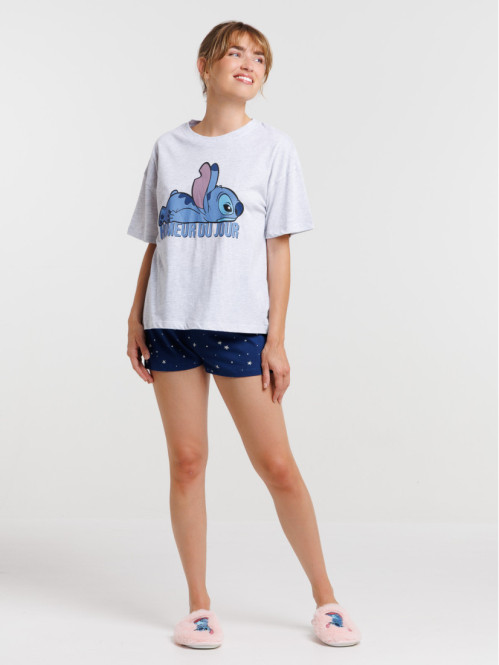 Pyjama short STITCH femme