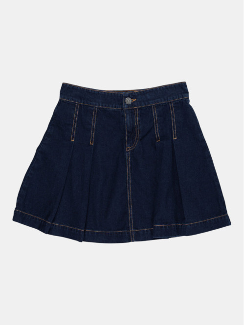 Jupe plissée en jean fille...