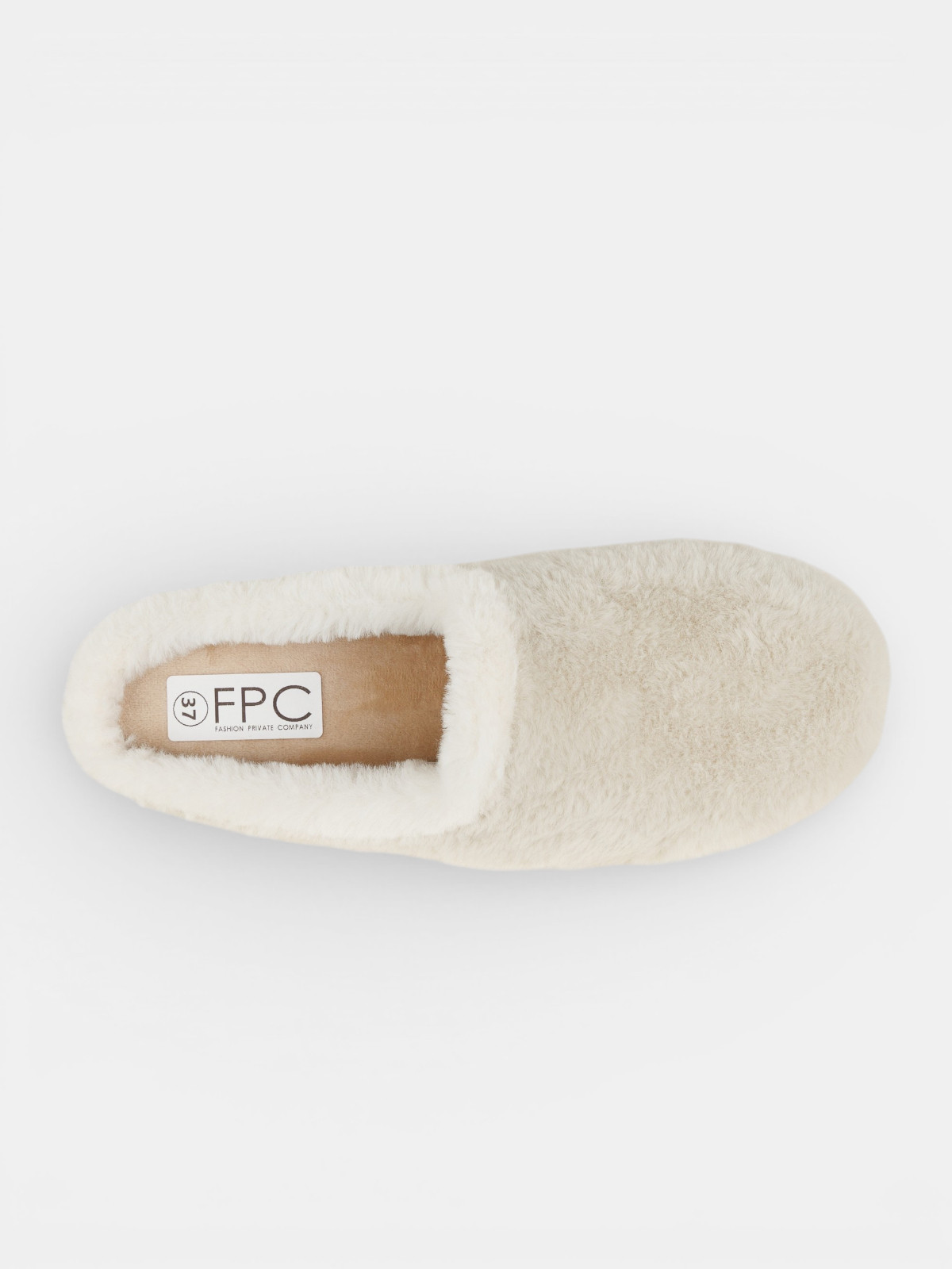 Chaussons écru femme (36-41) Chaussons écru femme (36-41)