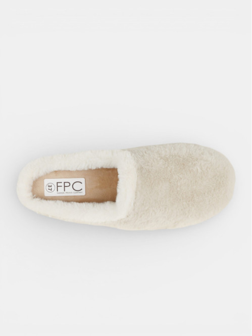 Chaussons écru femme (36-41)