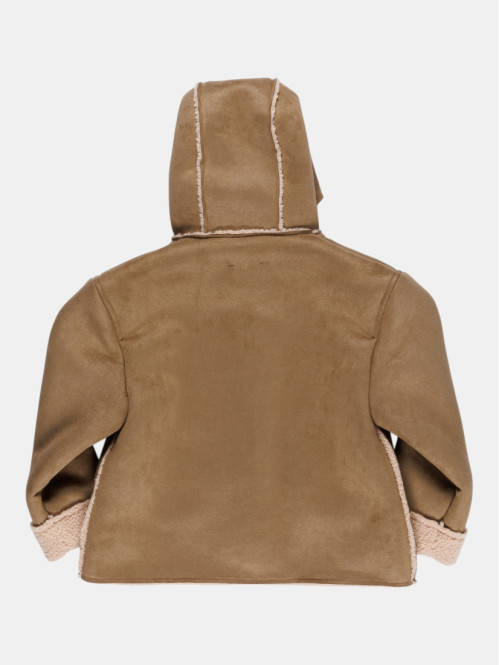 Manteau à capuche boutonné...