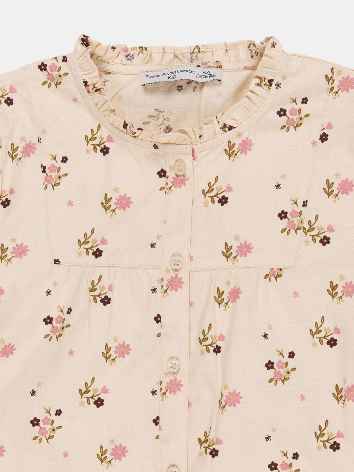 Blouse imprimé fleurs fille (3-12A) Blouse imprimé fleurs fille (3-12A)