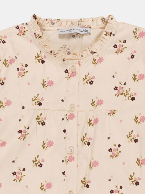 Blouse imprimé fleurs fille...