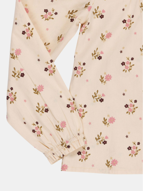 Blouse imprimé fleurs fille...