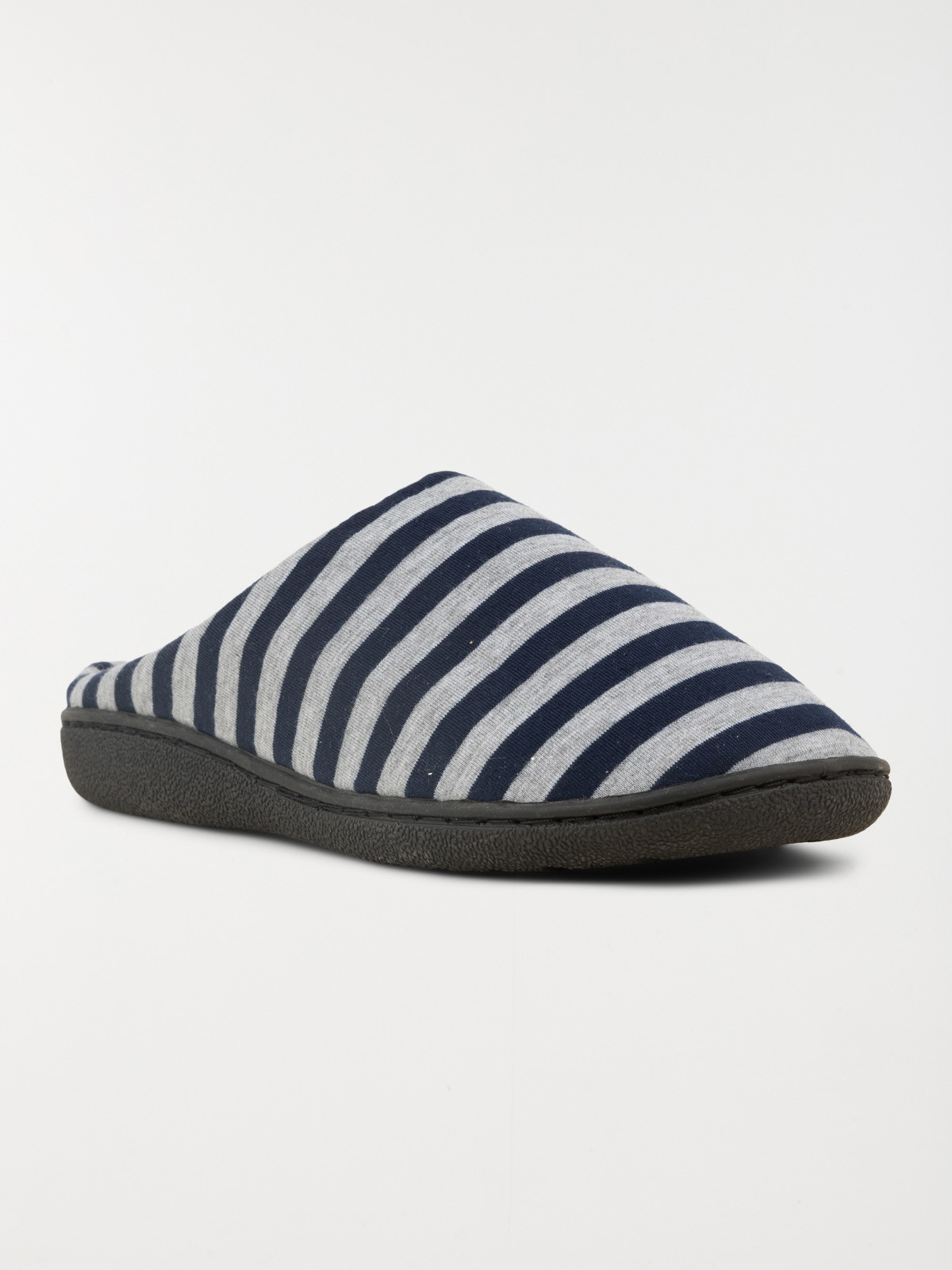 Chaussons rayés homme navy (40-46)