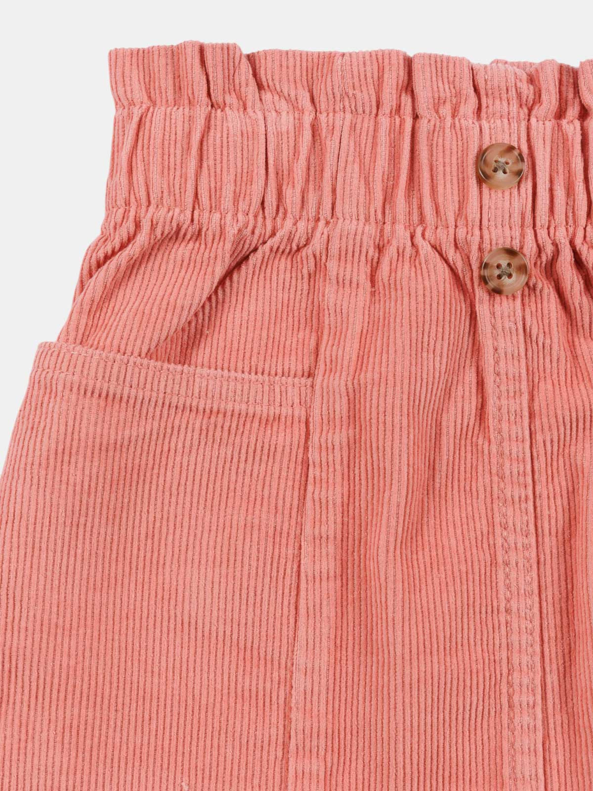 Jupe unie velours poche fille (3-12A)