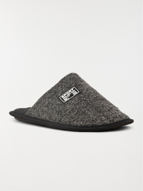 Chaussons mules grises homme (40-46) Chaussons mules grises homme (40-46)