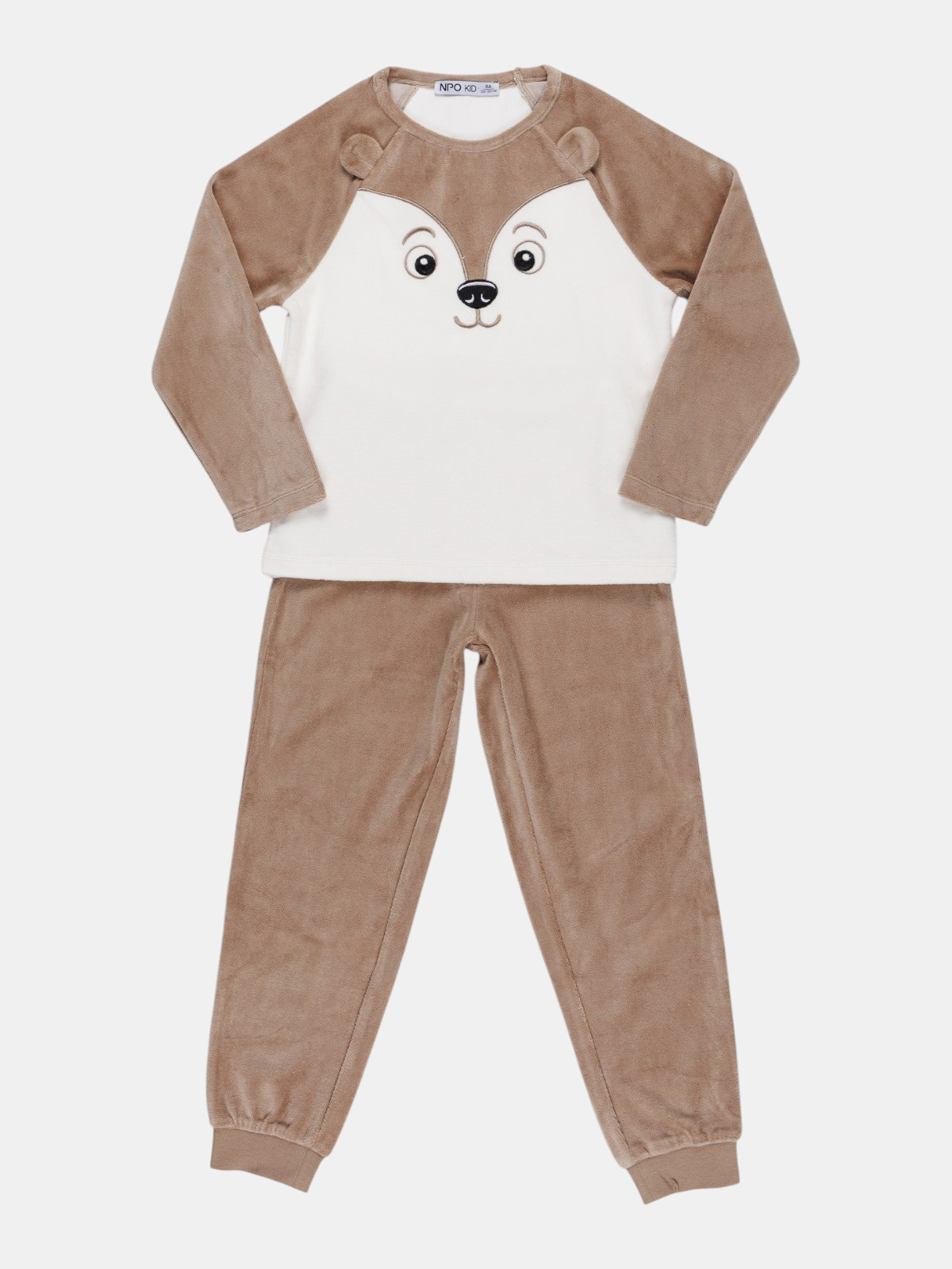 Pyjama en velours ourson garçon (3-8A) Pyjama en velours ourson garçon (3-8A)
