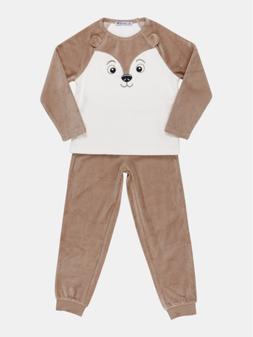 Pyjama en velours ourson...