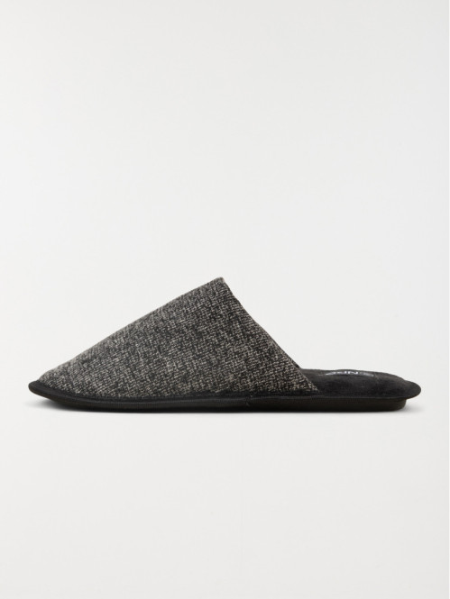 Chaussons mules grises homme (40-46) Chaussons mules grises homme (40-46)